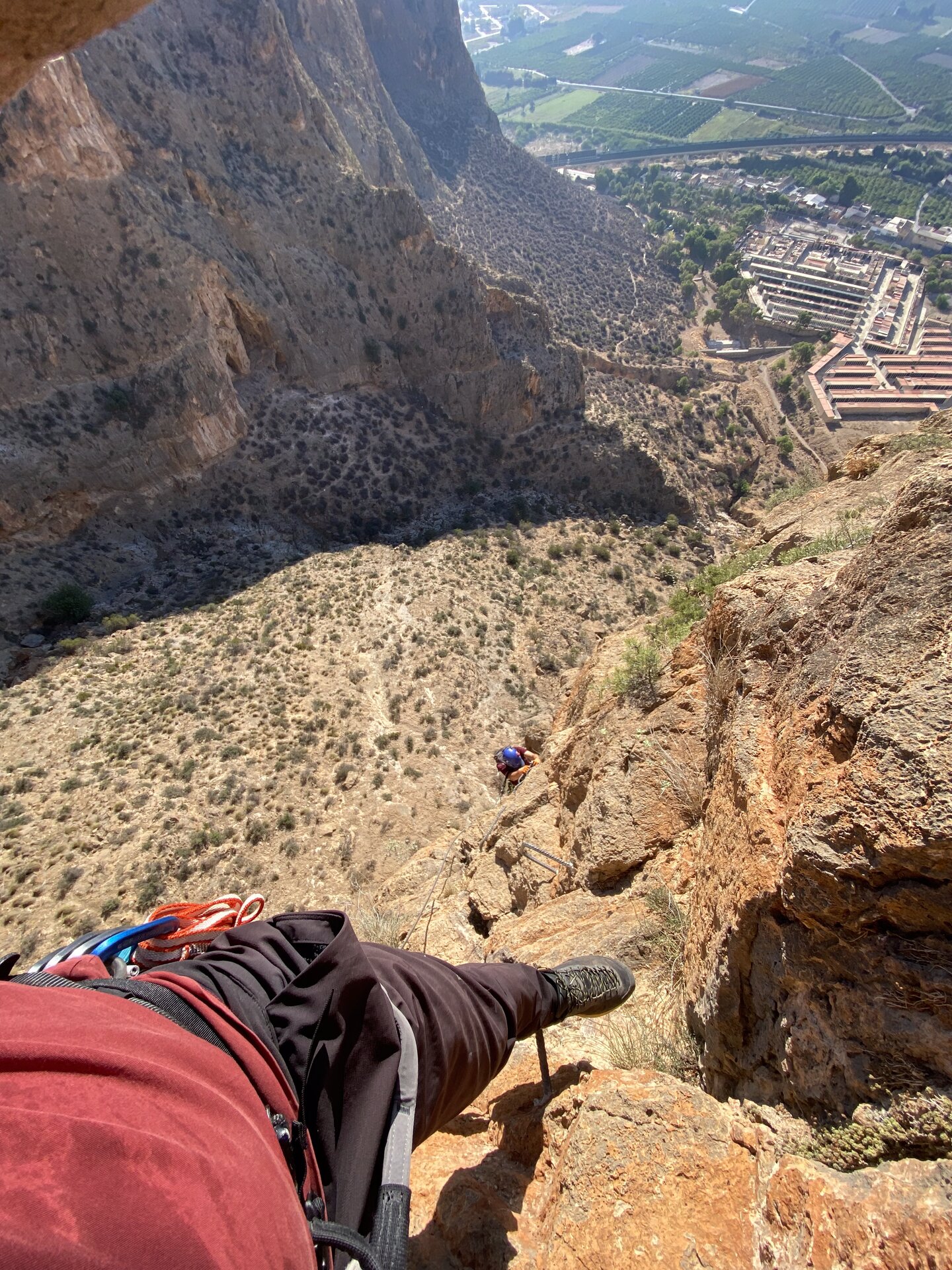 Via Ferrata Callosa — progression verticale