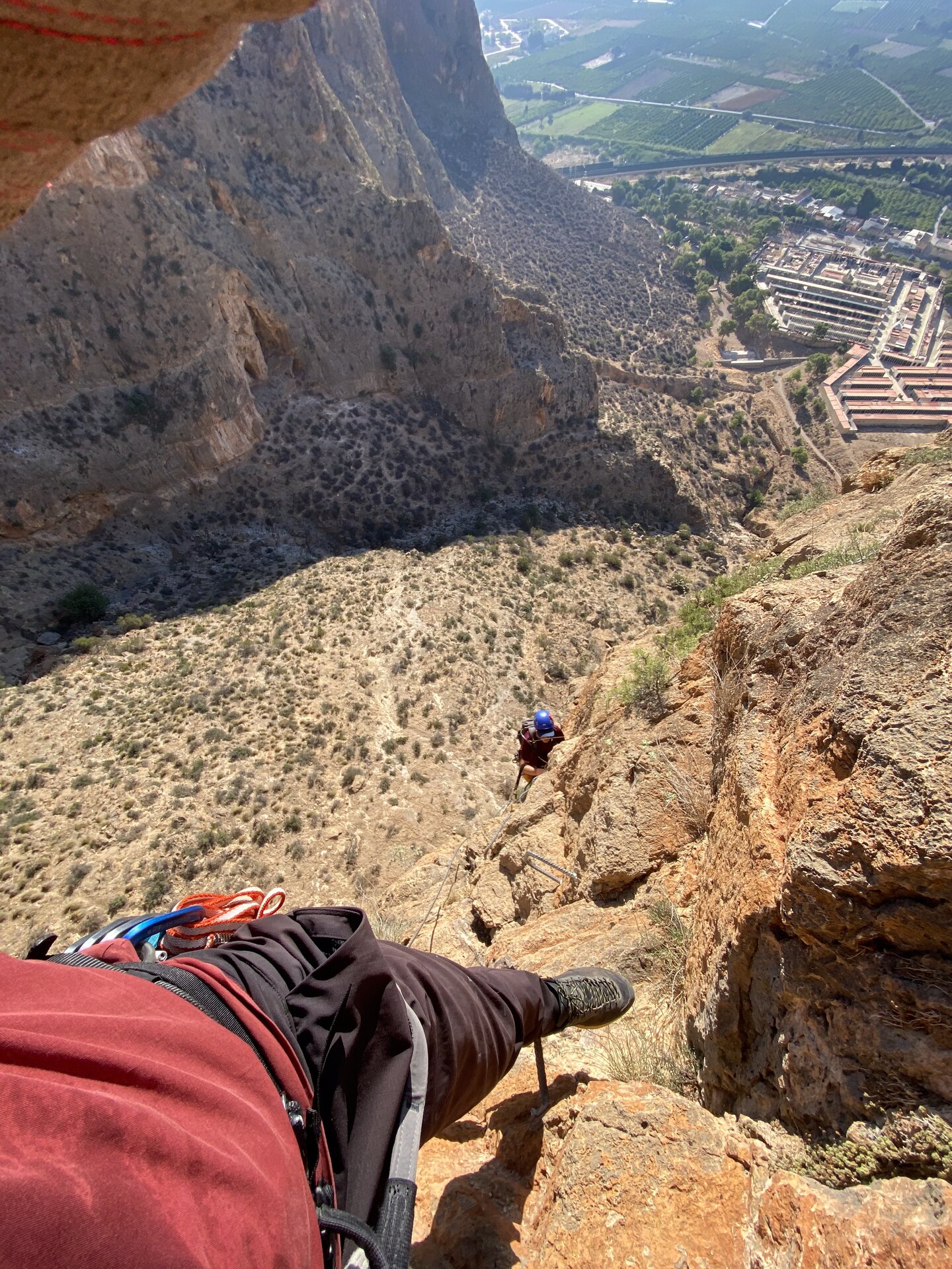 Via Ferrata Callosa — câble et paroi
